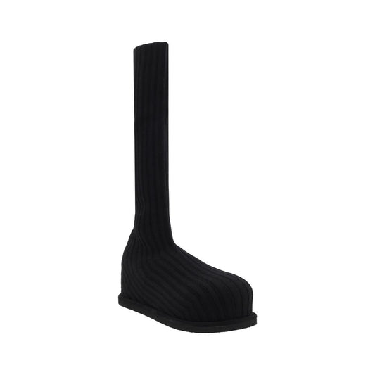 Amina Muaddi Veneda Stretch Boots Amina Muaddi Black
