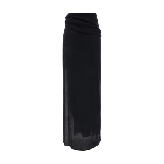 Magda Butrym Pareo Long Skirt Magda Butrym Black