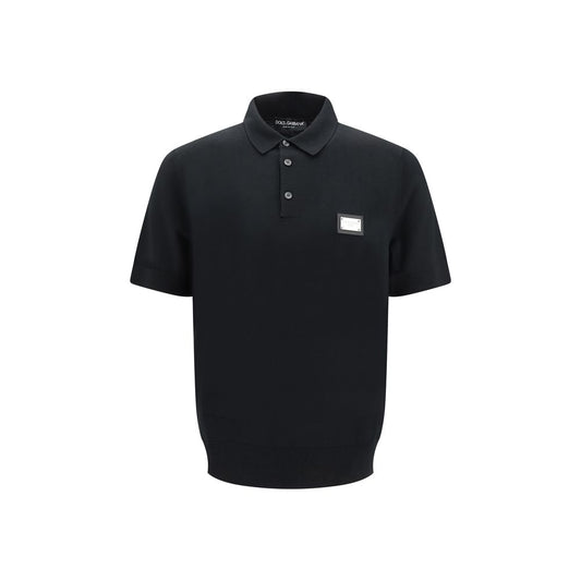 Dolce & Gabbana Logoed Polo Shirt Dolce & Gabbana Black