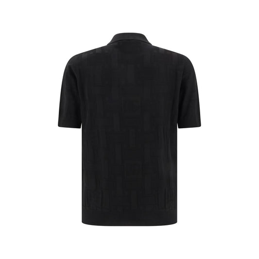 Dolce & Gabbana Silk Polo Shirt Dolce & Gabbana Black