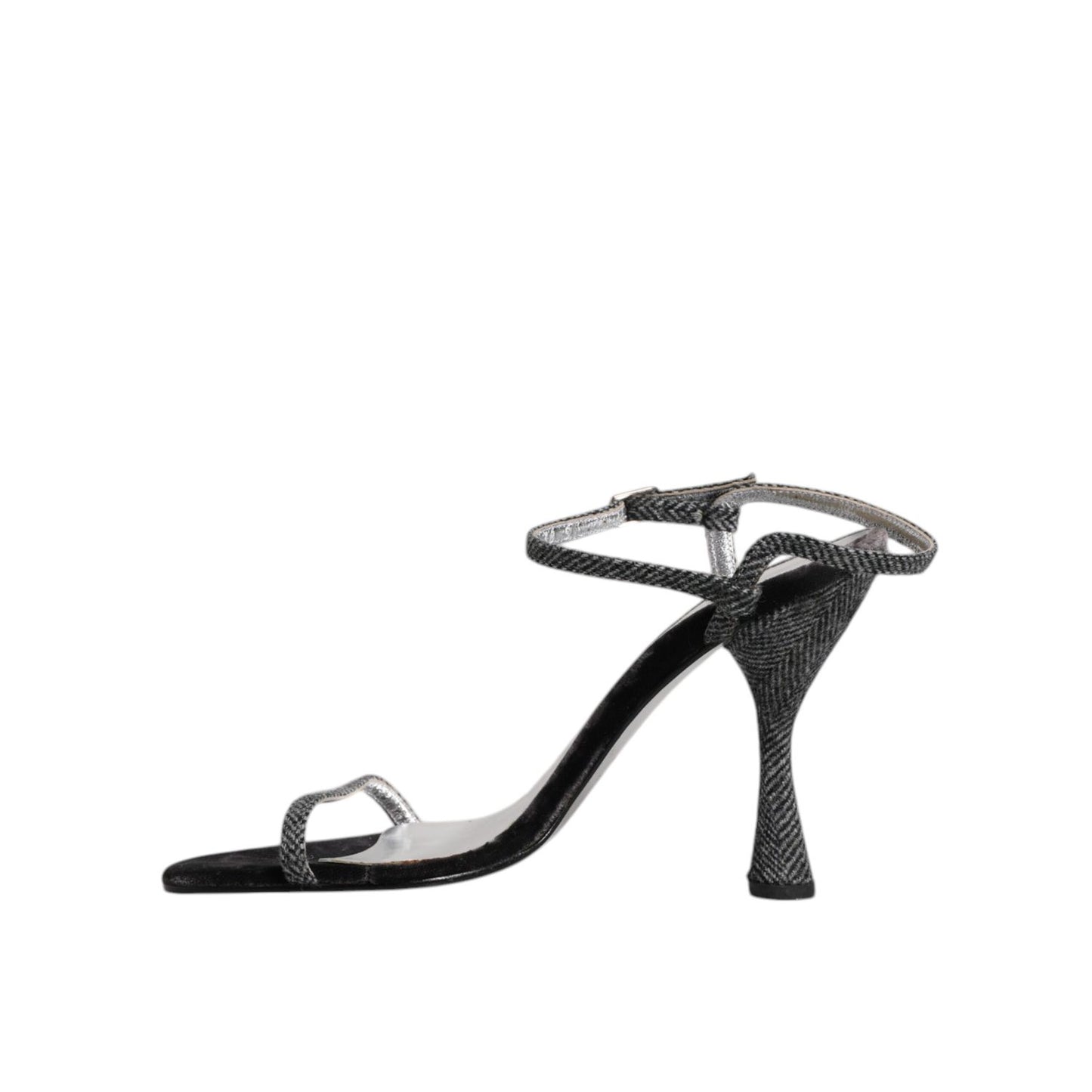 Dolce & Gabbana Black Ankle Strap High Heels Sandals Shoes