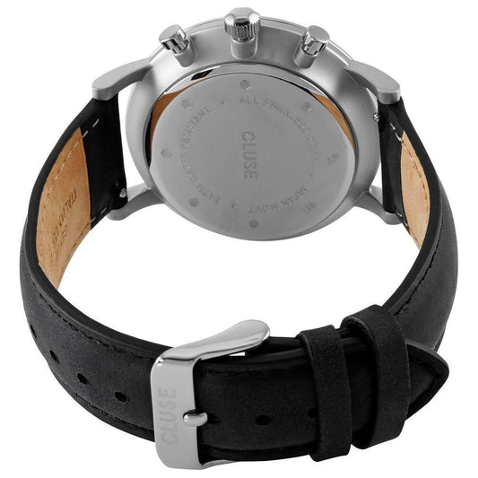 Cluse Black Leather Watch CLCW0101502001AC