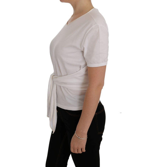 Dolce & Gabbana White Cotton Silk T-Shirt SIG50480-2
