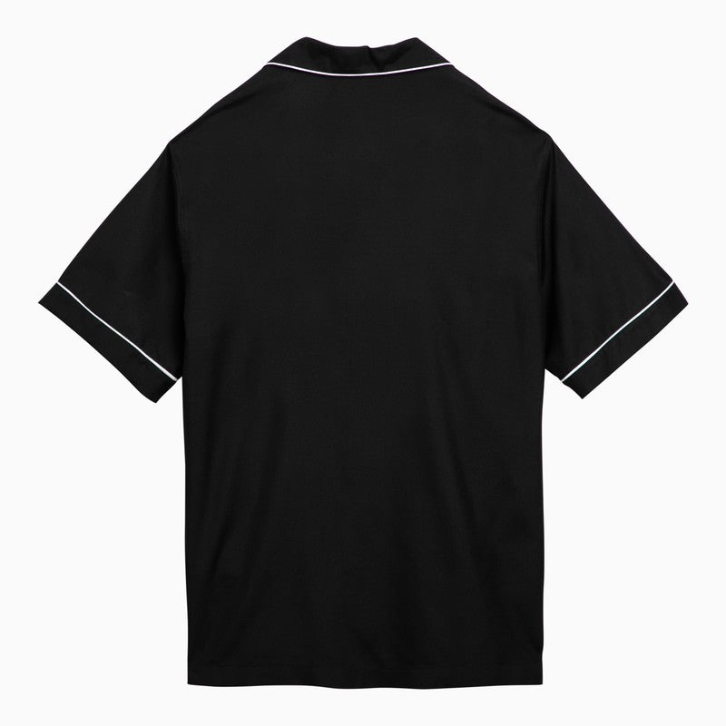 Valentino Black silk bowling shirt Shirts