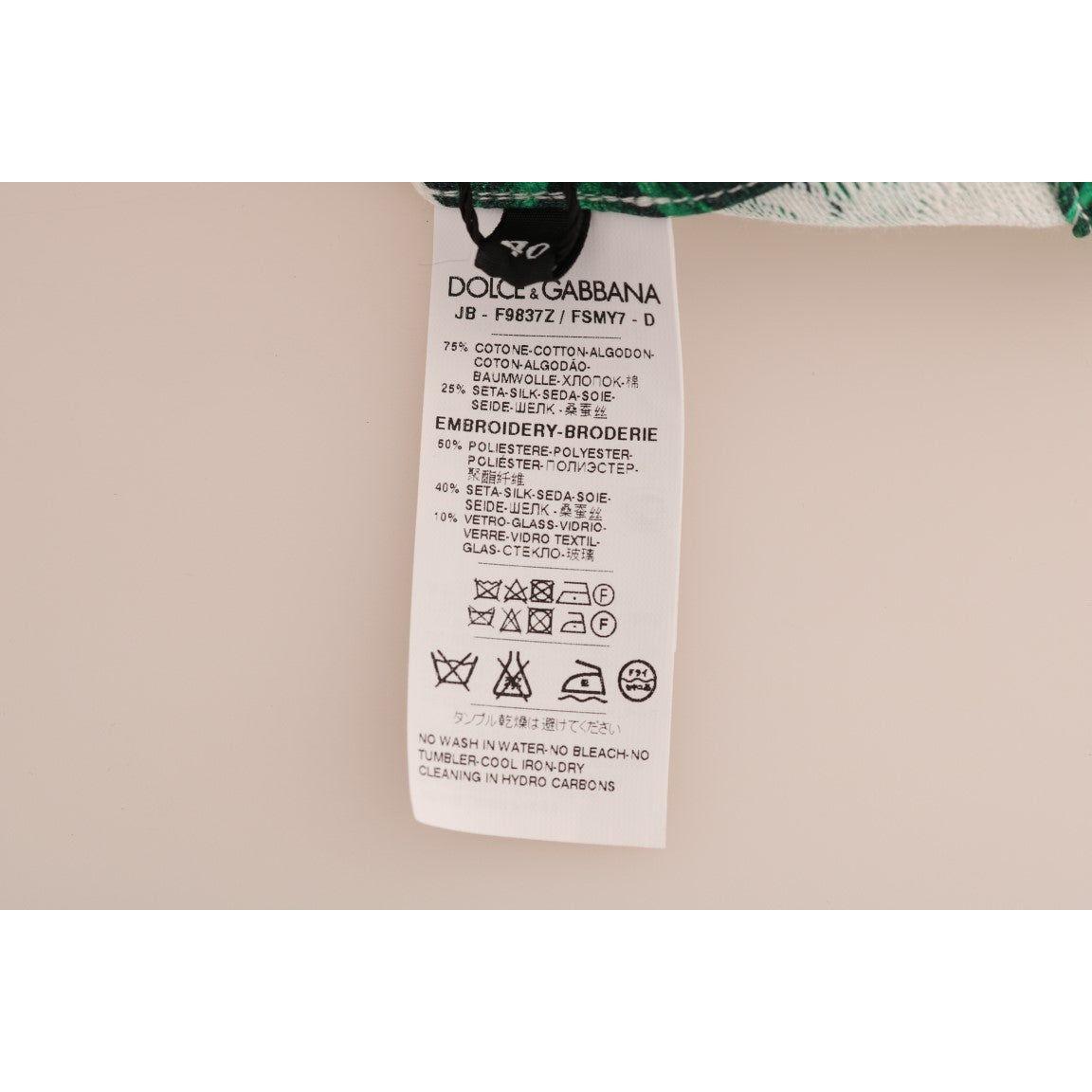 Dolce & Gabbana Pineapple Banana Sequins Crewneck Sweater