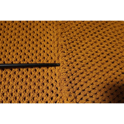 Dolce & Gabbana Brown Perforated Collared Short Sleeves T-shirt