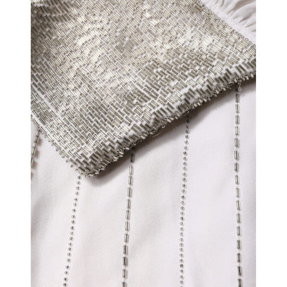 Christian Pellizzari Off White Embellished Long Maxi Dress