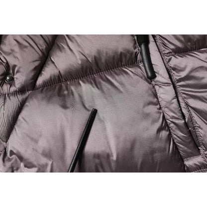 Scervino Street Violet Puffer Quilted Hooded Women Coat Jacket