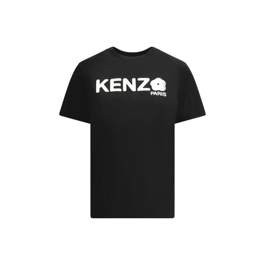 Kenzo Gots Boke Flower 2.0 T-Shirt, black with bold logo print, contemporary style, ribbed crew neck, comfortable fit.
