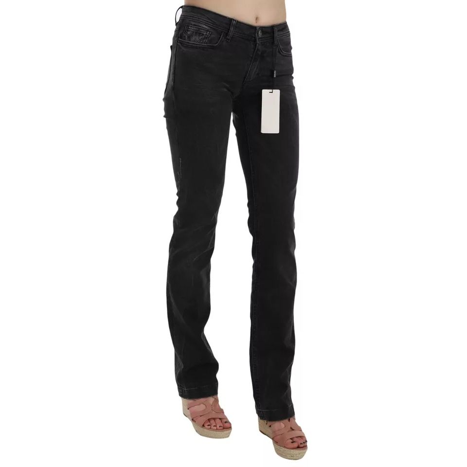 Dolce & Gabbana Black Slim Fit Cotton Jeans D&G Pants