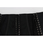 Dolce & Gabbana Elegant Black Floral Brocade Corset Belt Dolce & Gabbana Black