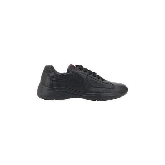 Prada Leather Sneakers Prada Dark Slate Gray