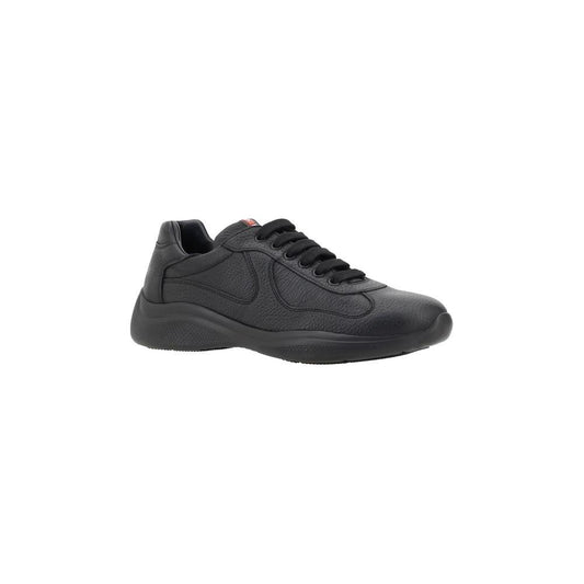 Prada Leather Sneakers Prada Dark Slate Gray