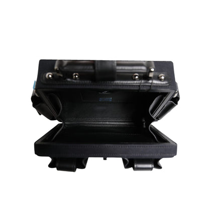 Dolce & Gabbana Black Leather Crossbody Top Handle Bag