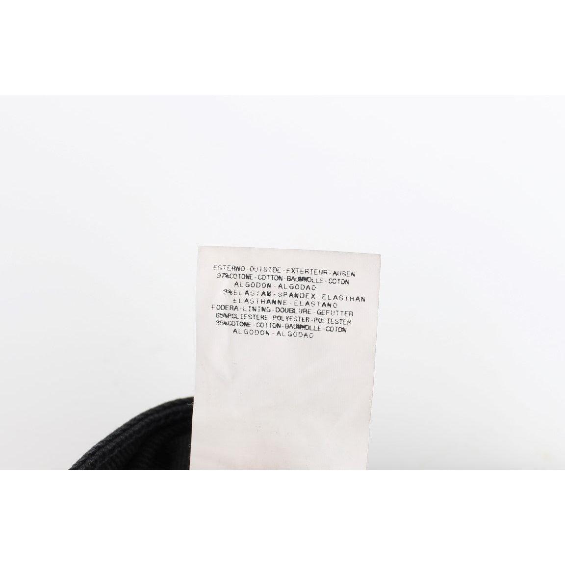 Cavalli Black Cotton Stretch Slim Skinny Fit Jeans Jeans & Pants