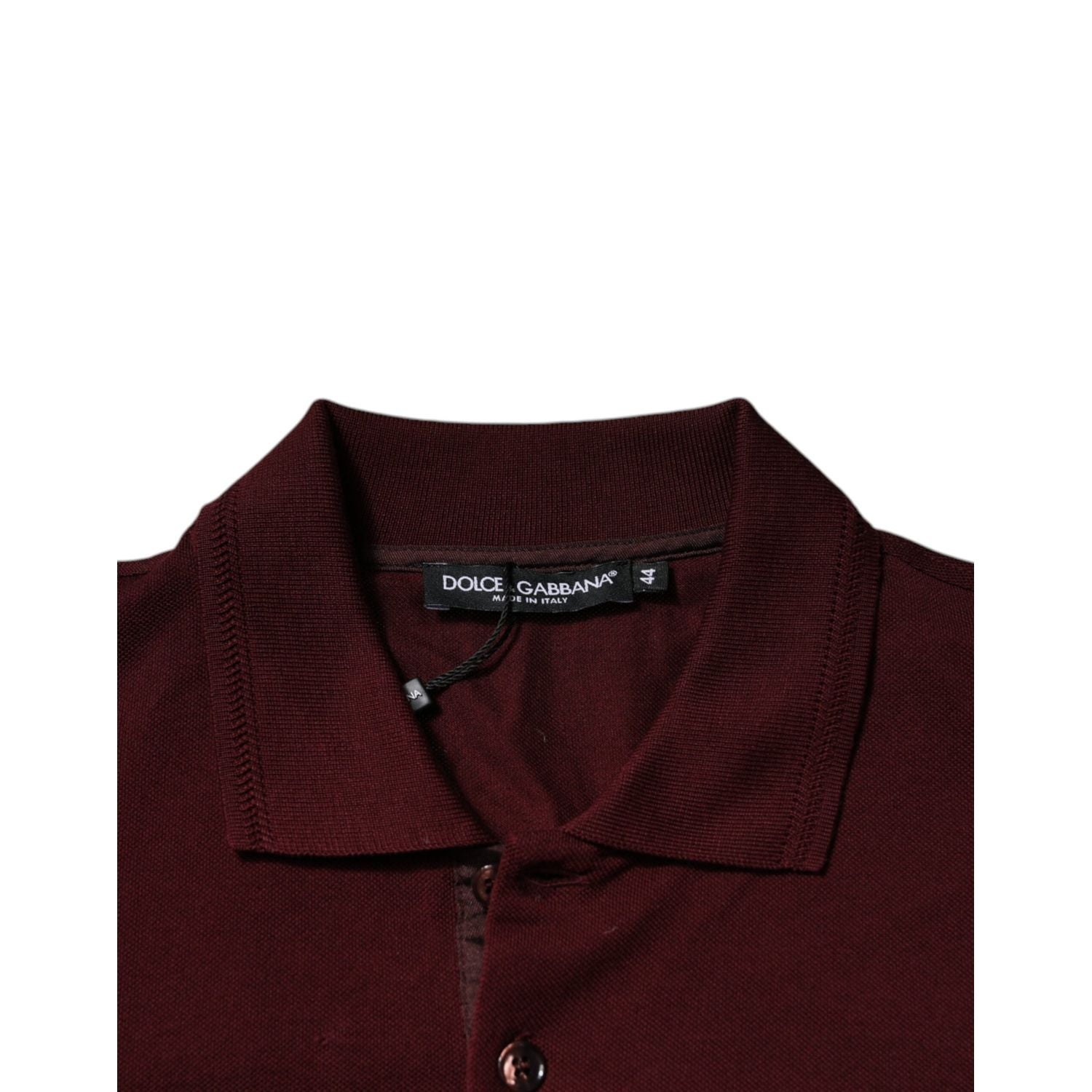 Dolce & Gabbana Maroon Collared Short Sleeves Polo T-shirt