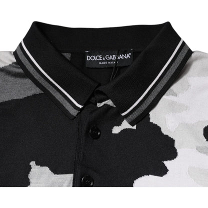Dolce & Gabbana Multicolor Camouflage Collared Polo T-shirt