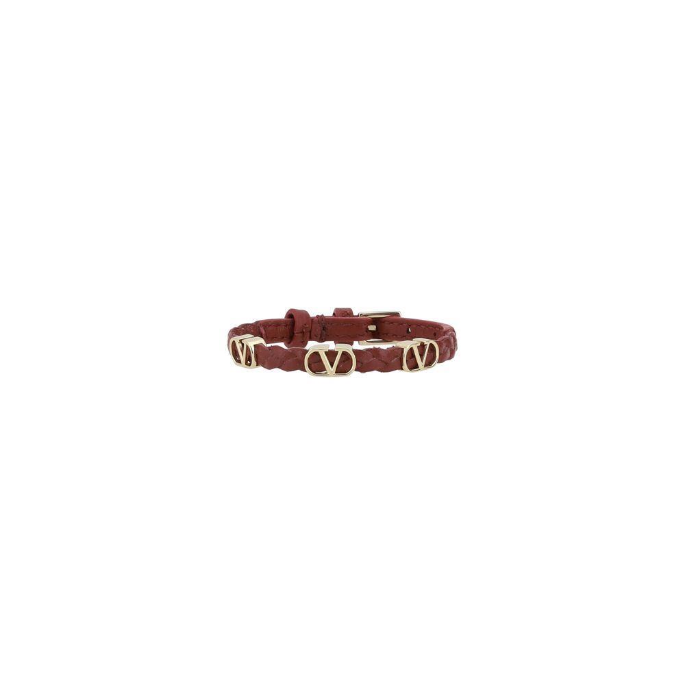 Valentino Garavani Leather Bracelet VA-6W2J0X71PRH0RO-ONE SIZE