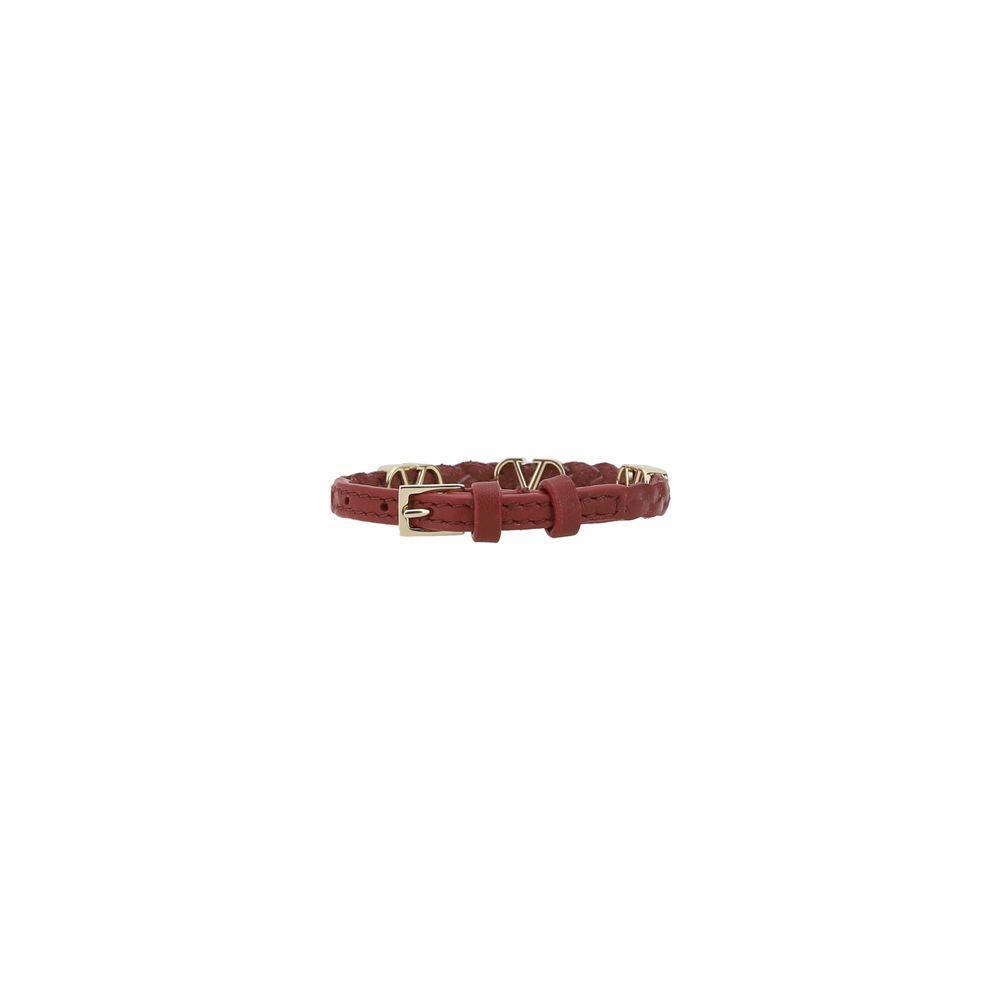 Valentino Garavani Leather Bracelet VA-6W2J0X71PRH0RO-ONE SIZE