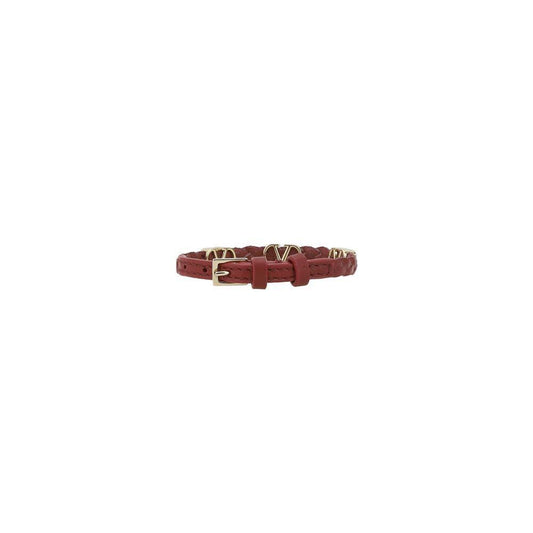 Valentino Garavani Leather Bracelet VA-6W2J0X71PRH0RO-ONE SIZE