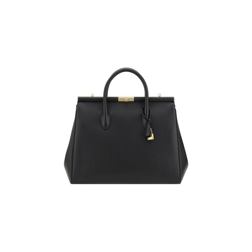 Front view with bag zipped and handles upright.