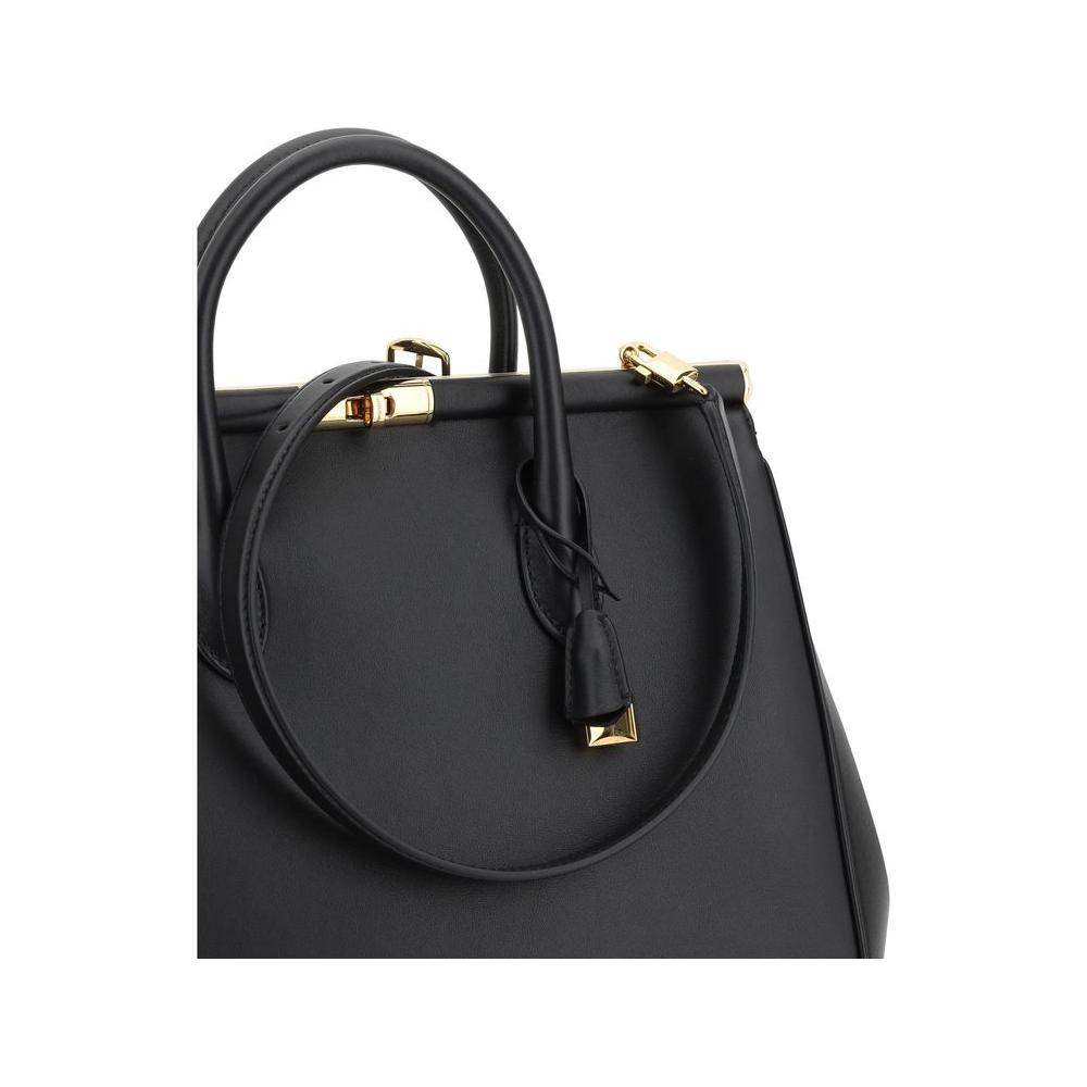 Front view with bag zipped and handles upright.