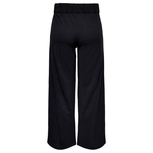 Jacqueline De Yong Black Polyester Jeans & Pant Jacqueline De Yong Black