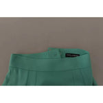 Dolce & Gabbana Mint Green Viscose Pencil Cut Midi Skirt SKI1608-38