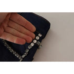 Dolce & Gabbana Dark Blue Embellished Denim Hot Pants Shorts PAN72799-38