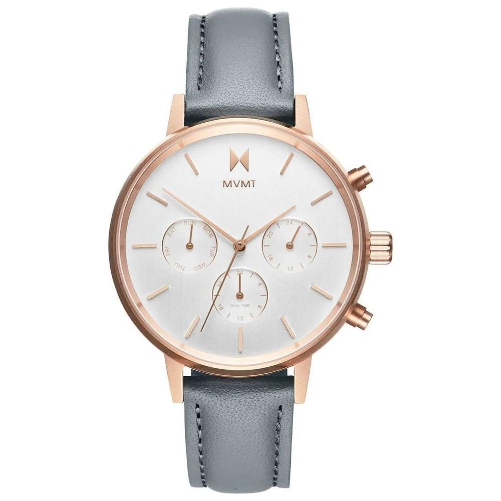 MVMT Gray Leather Watch MVDFC01RGGRAC