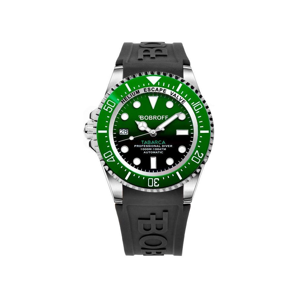 Bobroff Black Rubber Sport Watch