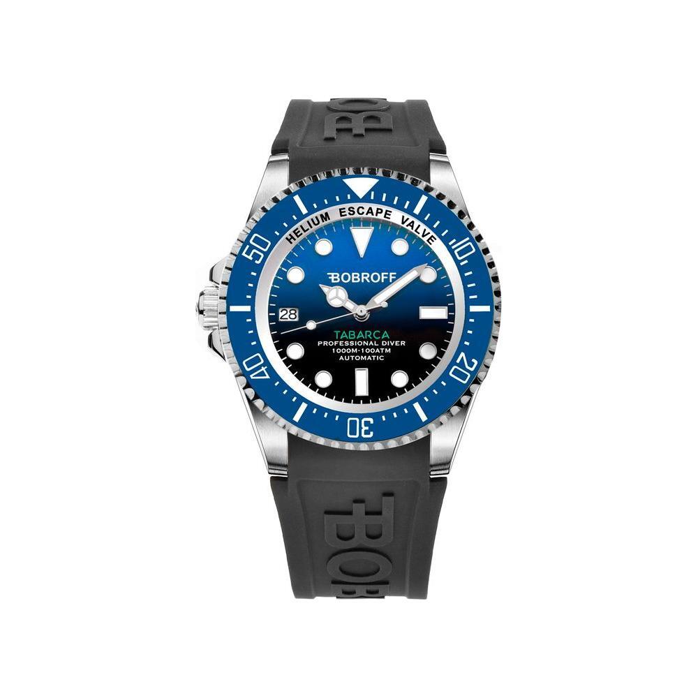 Bobroff Black Rubber Sport Watch