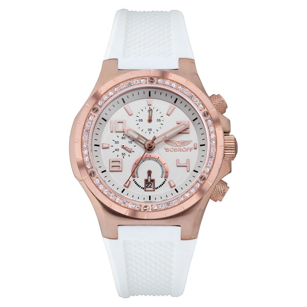 Bobroff White Rubber Bracelet Watch