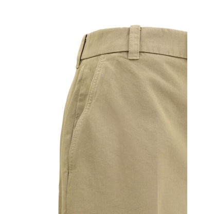 Thom Browne Beige Cotton Casual Pants