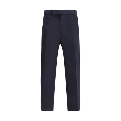 Thom Browne Blue Cotton Casual Pants