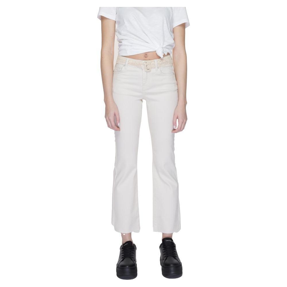 Vero Moda Beige Cotton Bootcut Jean VE-13395202507-L/34
