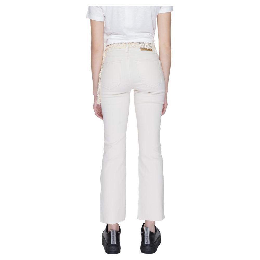Vero Moda Beige Cotton Bootcut Jean VE-13395202507-L/34