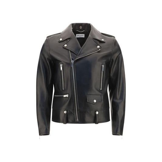 Saint Laurent Leather Jacket Saint Laurent Dark Slate Gray