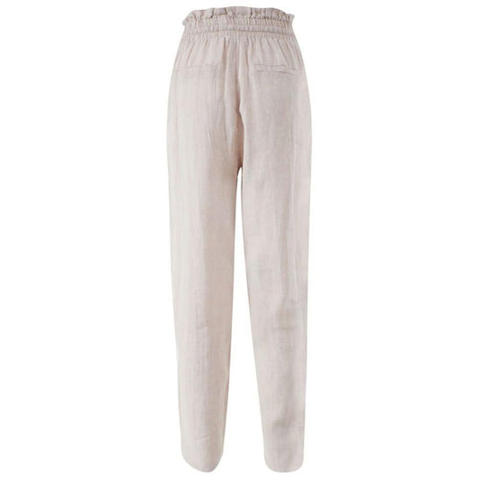 Yes Zee Beige Linen Jeans & Pant YE-14619-M