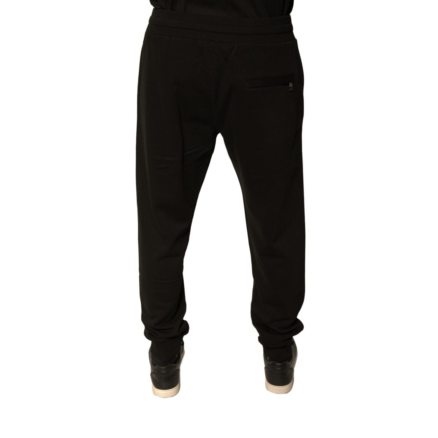 Dolce & Gabbana Black Cotton Jogger Men Sweatpants Pants