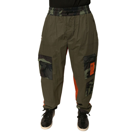 Dolce & Gabbana Multicolor Camouflage Jogger Cargo Pants