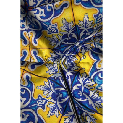 Dolce & Gabbana Multicolor MajolicaSilk Skinny Pants