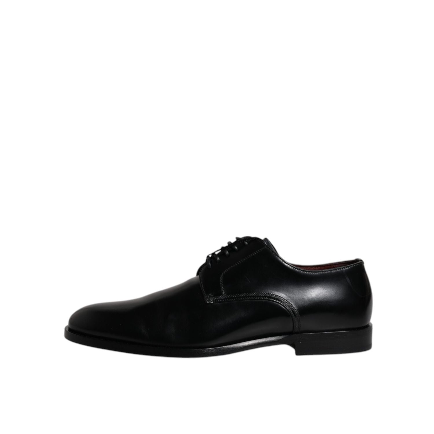 Dolce & Gabbana Black Calfskin Leather Derby Lace Up Formal Dress Shoes