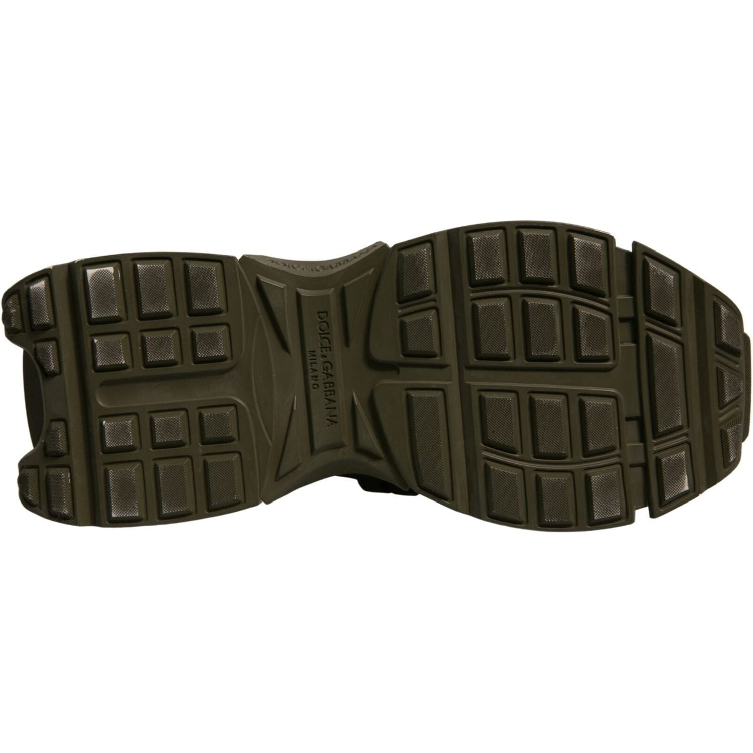 Dolce & Gabbana Military Green Space Low Top Sneakers Shoes