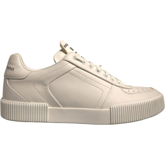 Dolce & Gabbana White Miami Leather Low Top Sneakers Shoes MV6964-40