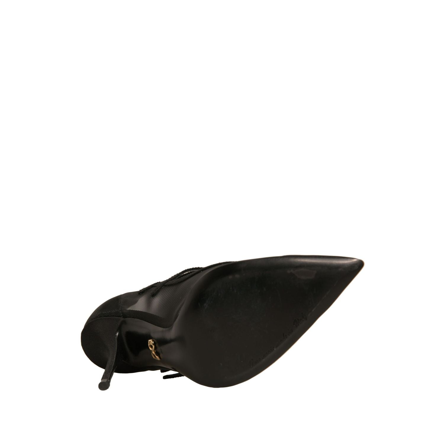 Dolce & Gabbana Black Mesh Mary Jane High Heels Pumps Shoes