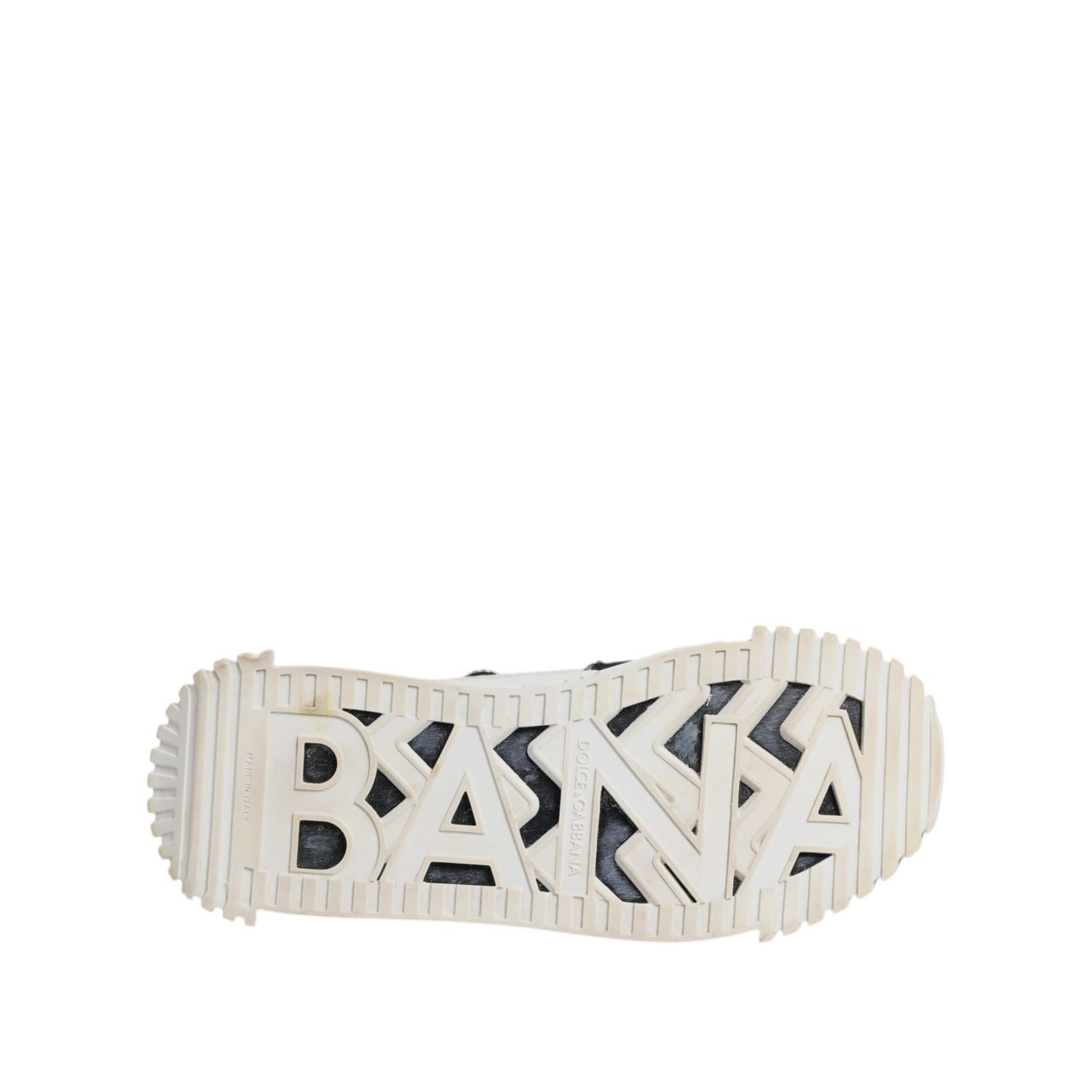 Dolce & Gabbana White Black NS1 Low Top Sneakers Shoes