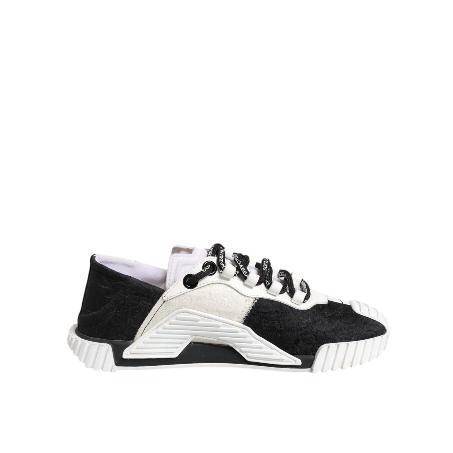 Dolce & Gabbana White Black NS1 Low Top Sneakers Shoes