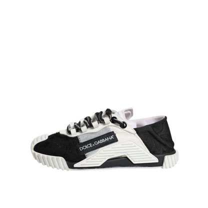 Dolce & Gabbana White Black NS1 Low Top Sneakers Shoes