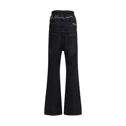 Balenciaga Layered Jeans Balenciaga Black